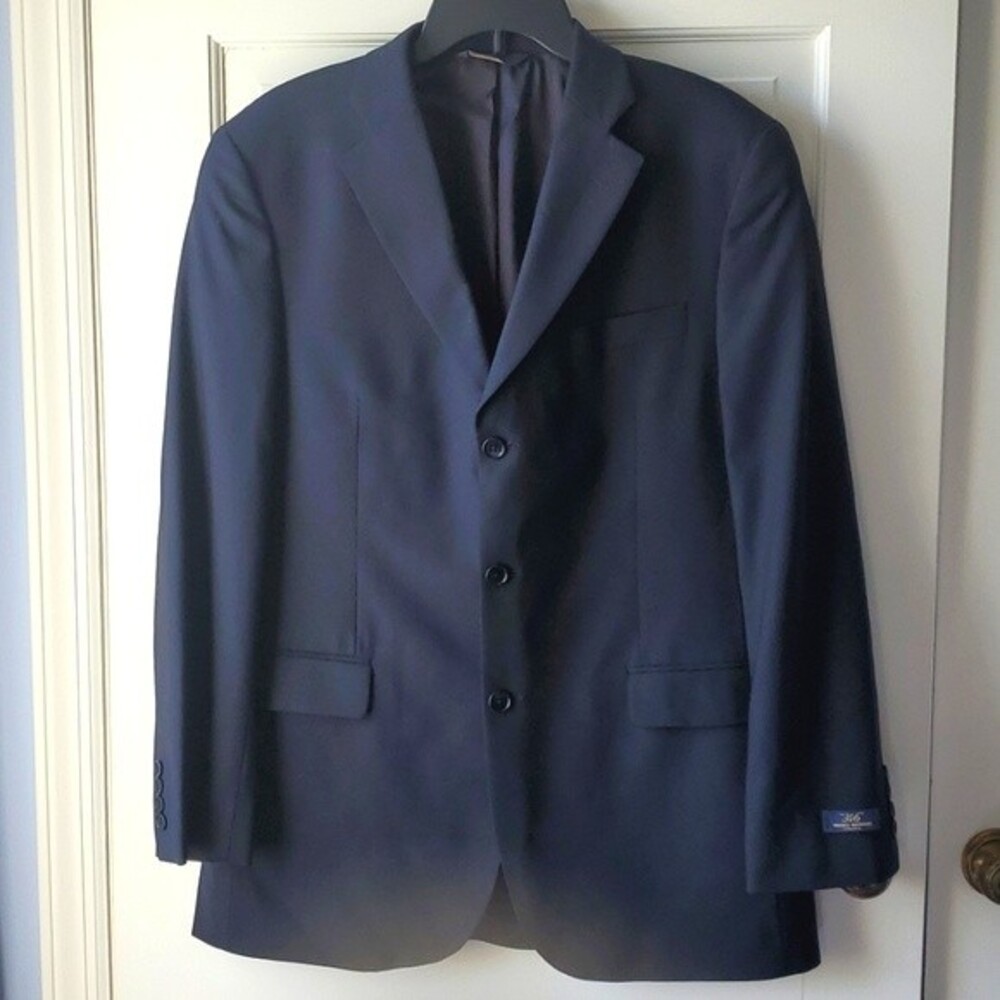 NWT BROOKS BROTHERS 346 STRETCH WOOL SUIT JACKET BLUE BLAZER SIZE 41L LONG TALL